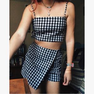 Checkered two piece set ✨